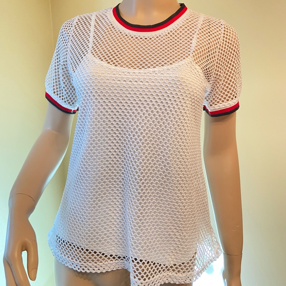 New! Lot of 2- Mesh Top short sleeve